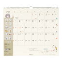 【マラソンエントリーでポイント10倍】ミドリ 2025年 カレンダー 壁掛け L ネコ柄 31325006