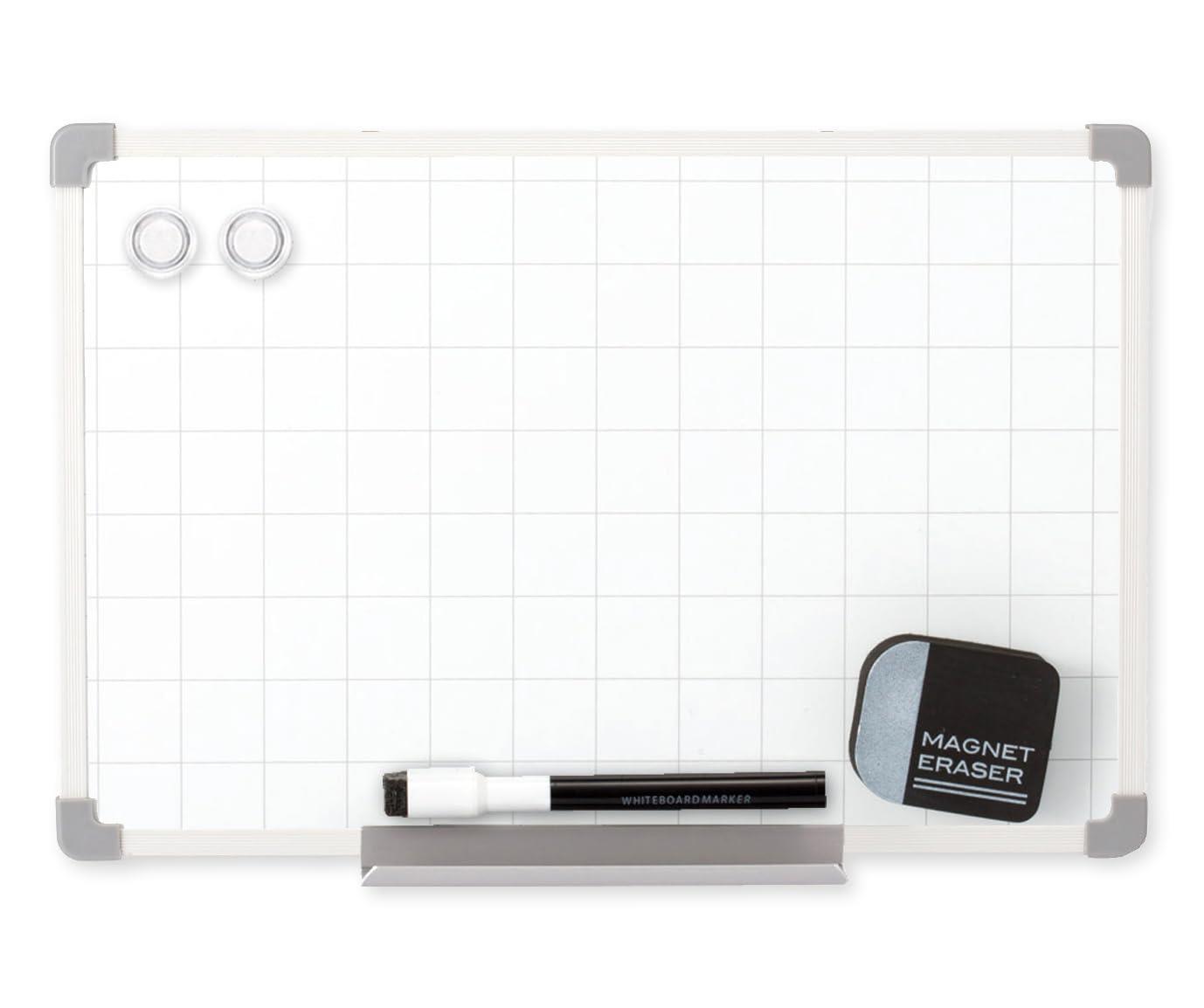 Asmix アスカ セクションボード Sサイズ 220×330mm VWB067 背面用マグネットつき 方眼あり タテヨコ ホワイト