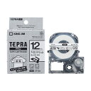 【マラソンエントリーでポイント10倍】キングジム 【純正】 テプラPROテープカート リッジ アイロンラベル 12mm 白/黒文字 5m SF12K
