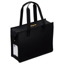 【マラソンエントリーでポイント10倍】サクラクレパス ミーティングバッグ ノータム オ フィ ストートバッグ J ファスナー付 ブラック UNT-A4J C#49