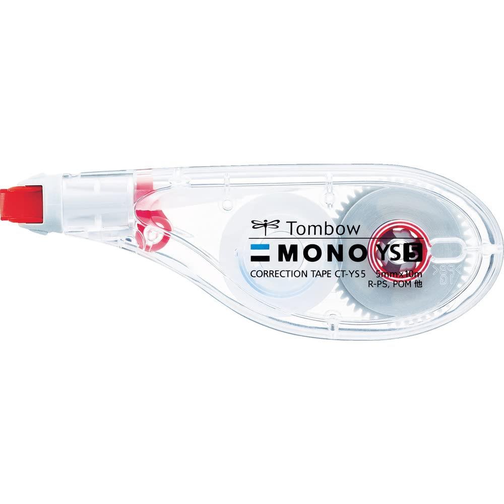 トンボ鉛筆 修正テープ 5mm MONO モノYS (ペン感覚で使える横引きタイプ) 使い切りタイプ 10m CT-YS5