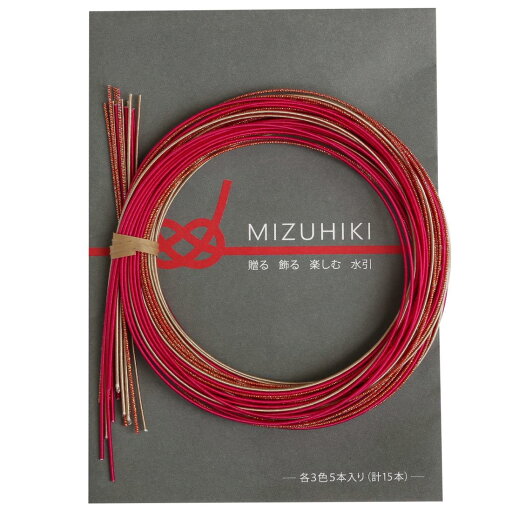 【マラソンエントリーでポイント10倍】piece MIZUHIKI 水引アソートセット リーフレット付 3色各5本入 なでしこ PHC-100-6 【マラソンエントリーでポイント10倍】piece MIZUHIKI 水引アソートセット リーフレット付 3色各5本入 なでしこ PHC-100-6