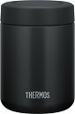 【マラソンエントリーでポイント10倍】サーモス 真空断熱スープジャー 500ml ブラック スタンダードモデル 保温保冷 お手入れ簡単 口当たりがやさしい丸口設...