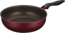 【マラソンエントリーでポイント10倍】サーモス デュラブルシリーズ 炒め鍋 26cm レッド IH対応 KFH-026D R(3)