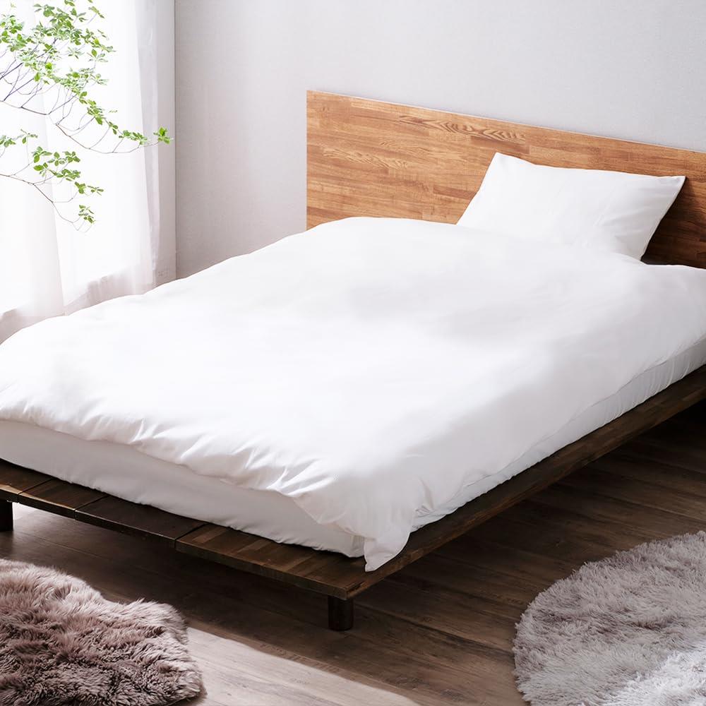 アイリスオーヤマ 形態安定ホテルライク掛け布団カ バ ー セミダブル 美しさが続く防シワ加工 起きた後..