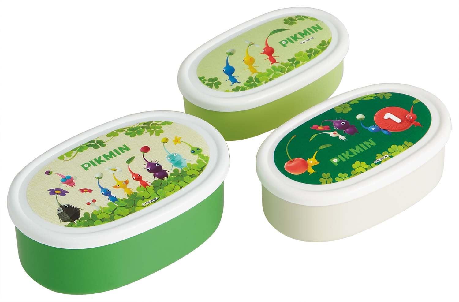 スケーター(Skater) 弁当箱 シール容器 保存容器 日本製 (大400ml 中280ml 小180ml) 3個組 Ag+ 抗菌 任天堂 ピクミン 男の子 女の子 SRS3SAG
