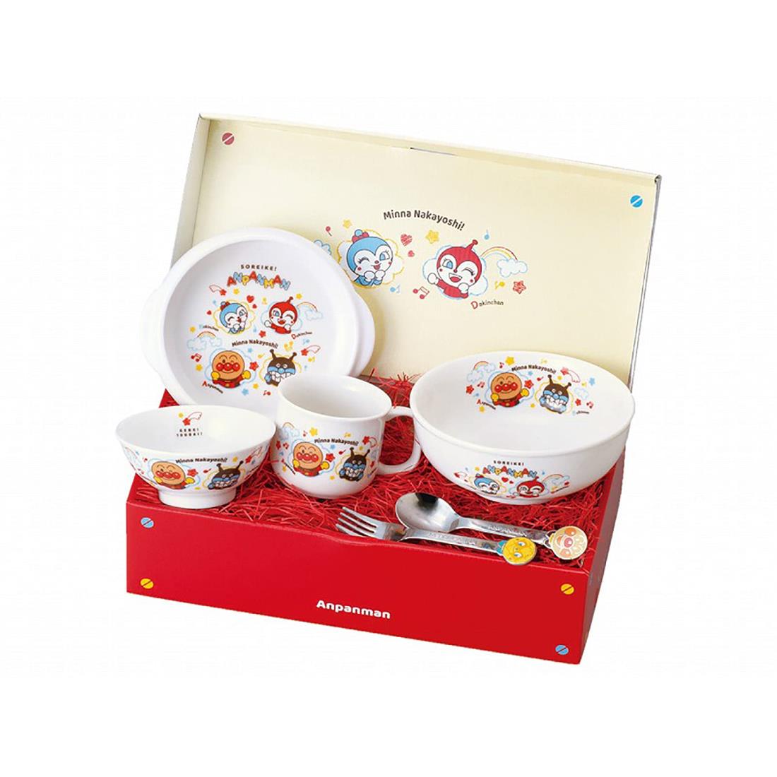 金正陶器(Kaneshotouki) それいけ!アンパンマン 食器 ギフト セット なかよしシリーズ 066740 ホワイト..