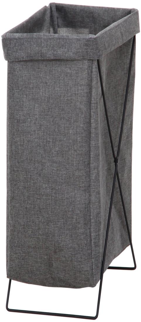 不二貿易 マルチ収納ボックス ランドリ ーボ ックス 縦型 幅24×奥行35×高さ52cm グレー ファブリック スチールフレーム 内側撥水加工 内容量30L 31510