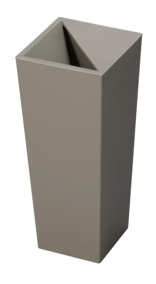 新輝合成(Shinki Gosei) トンボ ユニード カクス ゴミ箱 ゴミを見せない 5.5リットル ブラウン 幅17×奥行17×高さ28cm 蓋付き S-28 日本製