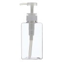 【マラソンエントリーでポイント10倍】ベストコ(Bestco) シャンプー用ディスペンサー クリア 450ml ネトヨン・レ スクエア ボトル ND-4335