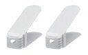 ライクイット (like-it) 靴収納 省スペース 収納量2倍くつホルダー スリム 2P 約幅8x奥26x高13.5cm ホワイト 日本製 SHS-01 スニーカー収納 男女兼用