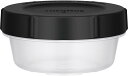 【マラソンエントリーでポイント10倍】サーモス 保存容器 Myフードコンテナー 丸型 300ml ブラック KC-RA300 BK