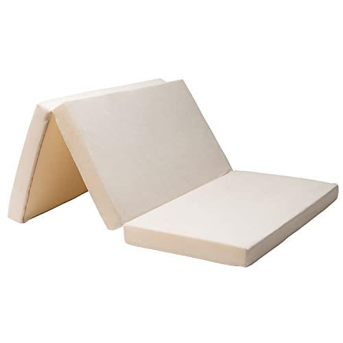 アイリスプラザ(IRIS PLAZA) 抗菌防臭 高反発ウレタンマッ トレ ス 厚さ10cm さらふわ選べるカバー 硬め190N 高密度25D 安心のエコテックス規格100認証 圧縮梱包でお届け ダブル アイボリー KUM3-FX10-25D-D