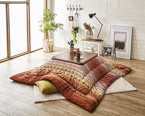 スタイル：traditional◆商品名：イケヒコ こたつ掛けふとん 正方形 ラディ 約205×205cm 洗える 国産 #5185219 オレンジサイズ: 約205×205cmかわいらしいギャッベ柄をモチーフにした大人かわいいこたつ布団で...