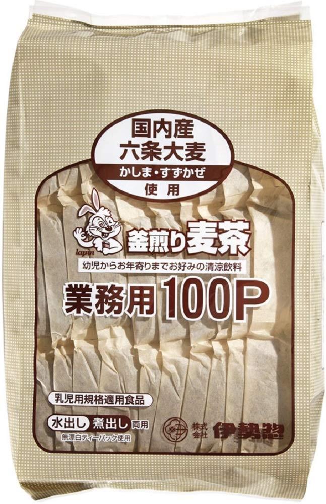 伊勢惣 釜煎り麦茶業務用100P 10g×100P