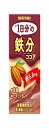 【マラソンエントリーでポイント10倍】MORIYAMA(モリヤマ) 守山乳業 一日分の鉄分 ココア 125ml ×24本