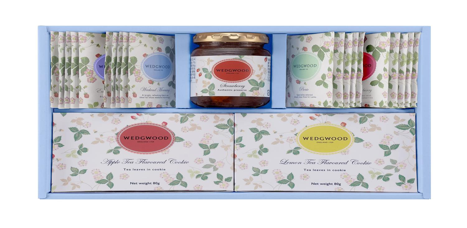 Wedgwood(ウェッジウッド) ワイルド ストロベリー アソート(紅茶、ジャム、ク ッ キ ー)