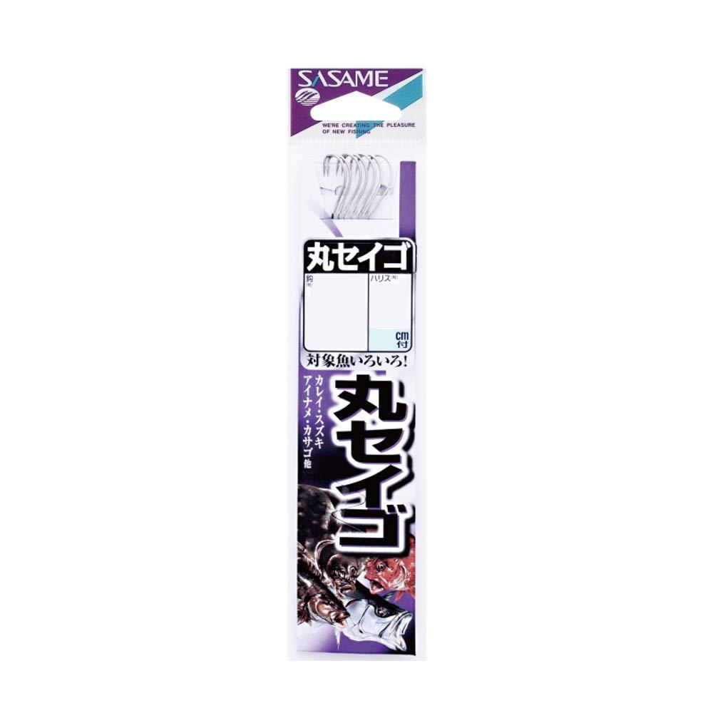 【マラソンエントリーでポイント10倍】ささめ針(SASAME) AA201 丸セイゴ フック 白 糸付 14 釣り針
