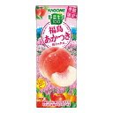 【マラソンエントリーでポイント10倍】カゴメ 野菜生活100 福島あかつき桃ミックス195ml×24本 【季節限定品】
