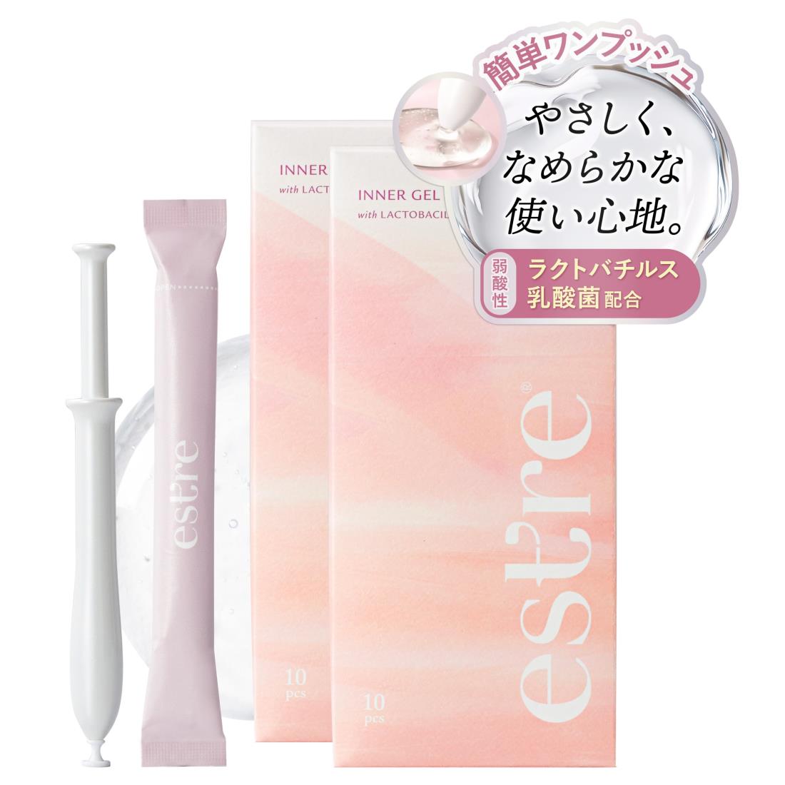 ラクトバチルス乳酸菌配合イ ン ナ ージェル 1.7g × 10本入り 2箱セット(デリケートゾーンケア商品)[エ ス ト ー ル/estre/イ ン ナ ーケ...