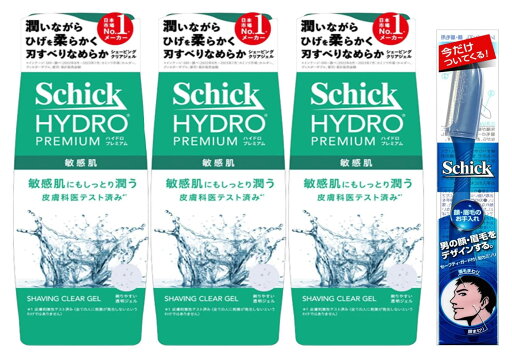 【マラソンエントリーでポイント10倍】Schick(シック) ハイドロプレミアムシェービングジェル敏感肌用200g×3 おまけ付 【マラソンエントリーでポイント10倍】Schick(シック) ハイドロプレミアムシェービングジェル敏感肌用200g×3 おまけ付