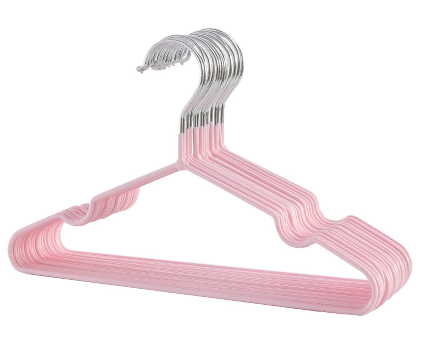 AUV ハンガー すべらない PVC特殊ラバー加工 10本組 セット 洗濯ハンガー 衣類ハンガー 多機能ハンガー 滑り止め 変形にくい 物干しハンガー hang...