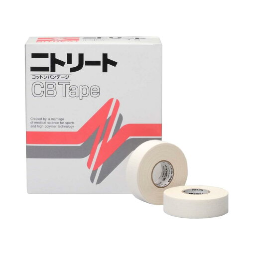 ニトリート(NITREAT) コットンテープ 綿粘着包帯(メッシュタイプ・白色) 19mm×12m CB-19 ニトリート(NITREAT) コットンテープ 綿粘着包帯(メッシュタイプ・白色) 19mm×12m CB-19