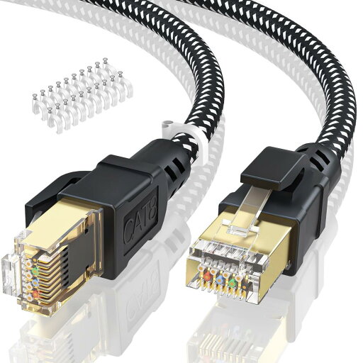 【マラソンエントリーでポイント10倍】BUSOHE LANケーブル 15M CAT8 有線lan フラット40Gbps 2000MHz 高速 RJ45 コネクタ カテゴリー8 lan延長ケーブル 隙間 lanケーブルランケーブル 準拠 イーサネット ラン ゲーム用 等に対応 【マラソンエントリーでポイント10倍】BUSOHE LANケーブル 15M CAT8 有線lan フラット40Gbps 2000MHz 高速 RJ45 コネクタ カテゴリー8 lan延長ケーブル 隙間 lanケーブルランケーブル 準拠 イーサネット ラン ゲーム用 等に対応