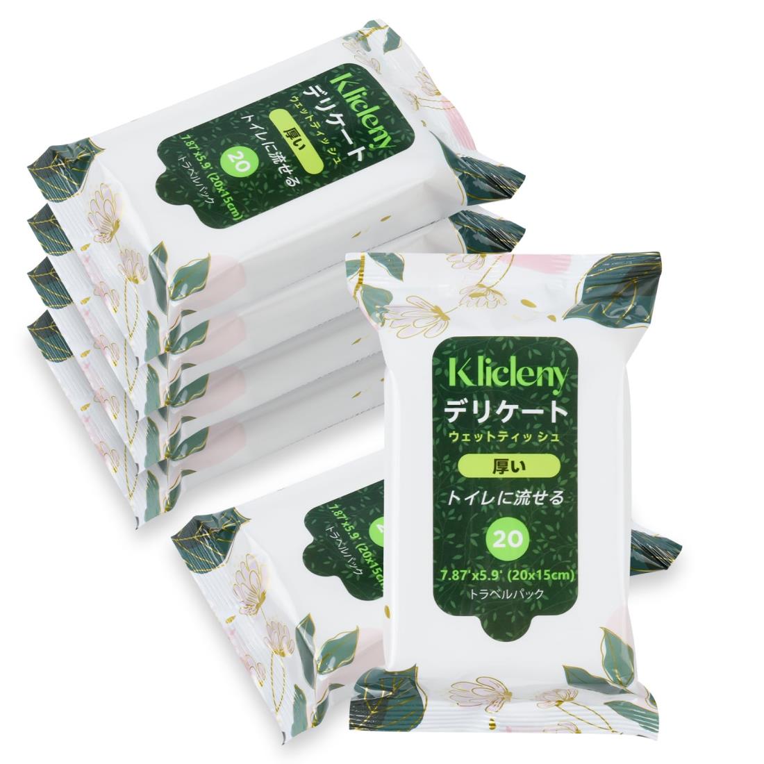 Klicleny デリケートゾーン シート トイレに流せる デリケート シート 無香料 ノ ン ア ル コ ー ル 流..