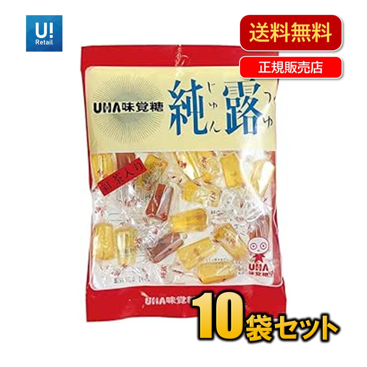 味覚糖 純露 120g 【10袋】