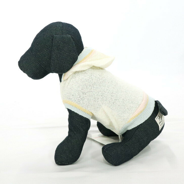 85％オフ 新品 正規品 ラテンダ LA TENDA ドッグウェア 1 2 犬服 Sサイズ Mサイズ ライトアイボリー コットン×ナイロン パーカー イタリアブランド ペットウェア QD66009