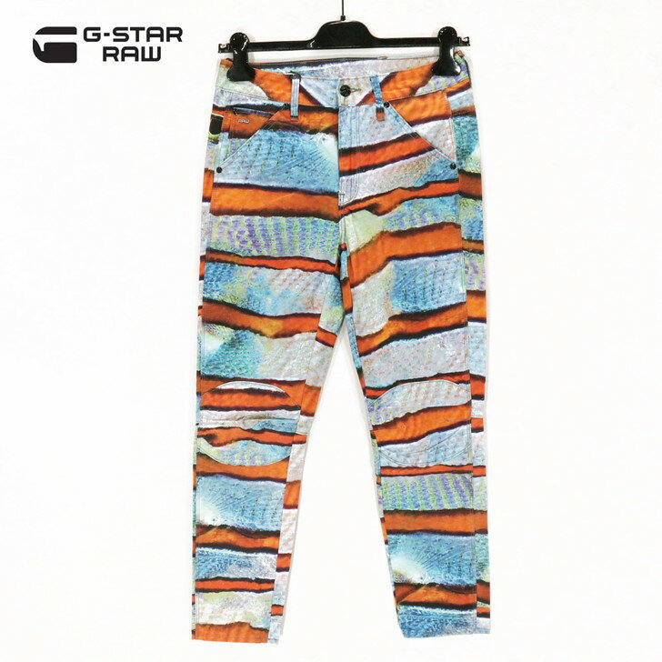 Rakuten - 75％オフ 新品 正規品 ジースターロゥ G-Star RAW パンツ 23 25 26 27 レディース XSサイズ Mサイズ Lサイズ LLサイズ ライトブルー柄 5ポケット コットン 5622 3D MID BOYFRIEND D04945-9569-9089