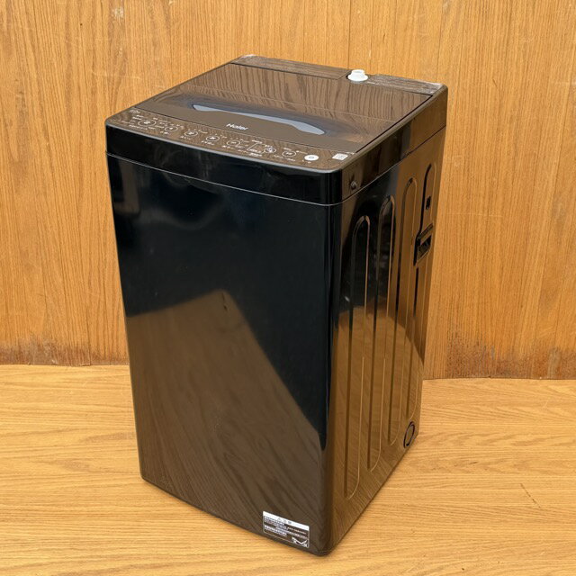 乐天商城 - 送料無料 全自動電気洗濯機 【中古】動作保証 Haier ハイアール JW-HS61D 2025年製 ブラック 6.0kg お急ぎコース10分 041024 B / 23800