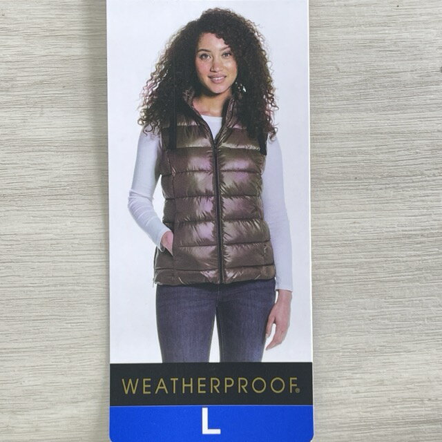 樂天商城 - 新品 レディース WEATHERPROOF Lサイズ フード付きベスト 冬物 衣類 モカ ウェザープルーフ ポリエステル100%/514600 在★2