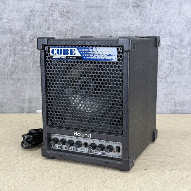 乐天商城 - キューブ モニター アンプ 【中古】Roland ローランド CM-30 ミキシングアンプ スピーカー ギターアンプ CUBE MONITOR / 516600