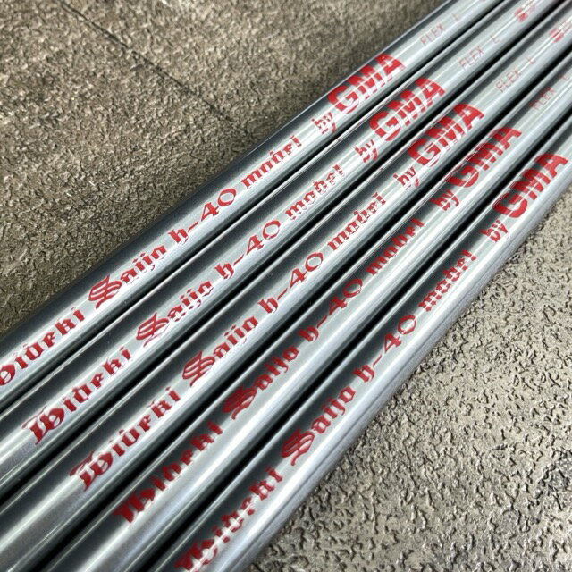 未使用保管品 GMA レディース シャフト 西城秀樹デビュー40周年記念モデル H-40 5本セット ゴルフ FLEX-L / 302102