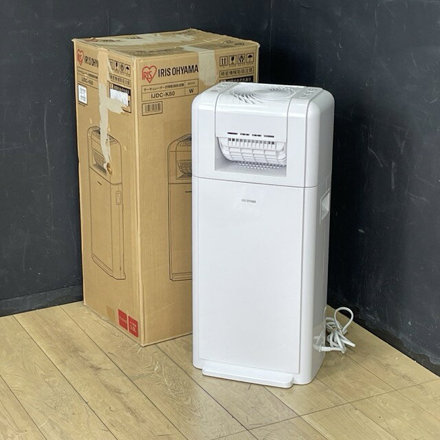 展示品 アイリスオーヤマ サーキュレーター衣類乾燥除湿機 【中古】動作保証 IJDC-K80-W 2024年製 デシカント式 白 085049/21404