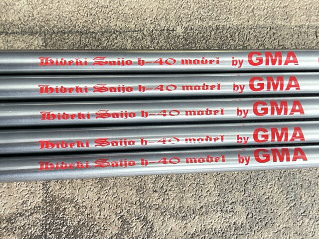 未使用保管品 GMA レディース シャフト 西城秀樹デビュー40周年記念モデル H-40 5本セット ゴルフ FLEX-L / 515004