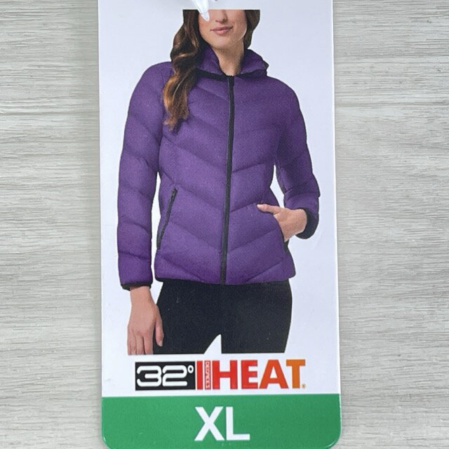 乐天商城 - 新品 レディース XLサイズ 32°HEAT ウルトラライトダウン ジャケット ダウン90% フェザー10％ 紫系 冬物 衣類 アウター/514605在★2