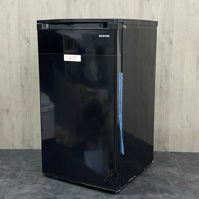 アイリスオーヤマ ノンフロン冷凍庫 【中古】動作保証 IUSD-6B-B 2024年製 60L 右開き ブラック 中未使用 054063/20806