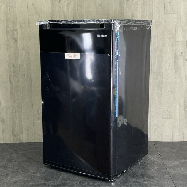 アイリスオーヤマ ノンフロン冷凍庫 【中古】IUSD-6B-B 60L 2023年製 ブラック 右開き 家電製品 単身用 054072/20807