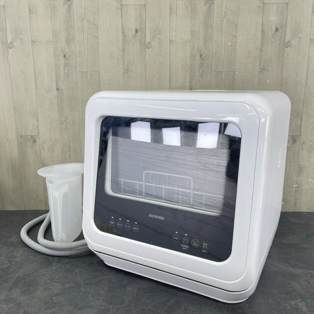 アイリスオーヤマ 食器洗い乾燥機 【中古】動作保証 PZSH-5T-W ホワイト 家電製品 2021年製 天面蓋欠品/57708