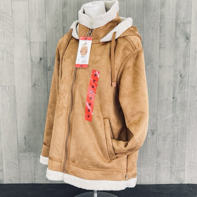 乐天商城 - ★お買い物マラソン期間中限定 ポイント10倍★新品タグ付き OUTDOOR アウター レディース ボア パーカー フード付き サイズM 70192 カラー LION ブラウン / 511110 在★5