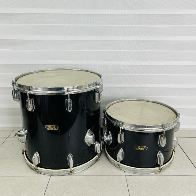 12インチ 14インチ ハイタム? ロータム? 2点セット パール ドラム 【中古】楽器 打楽器/5 ...