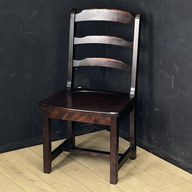 美品 北海道民芸家具 キャプテンチェア アームチェア 椅子 肘付き イス ②