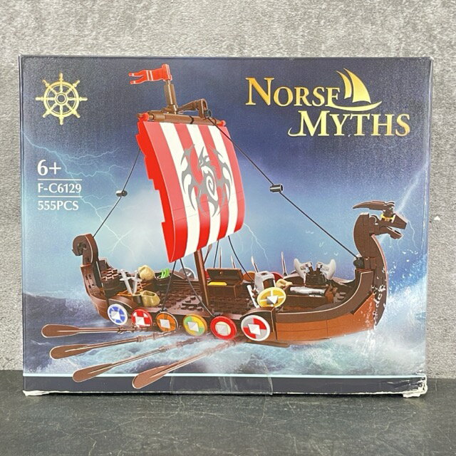乐天商城 - ★お買い物マラソン期間中限定 ポイント10倍★新品未開封 ブロック NORSE MYTHS F-C6129 555ピース 北欧神話 ヴァイキング船 おもちゃ 海賊船組み立てキット / 900416 在★36
