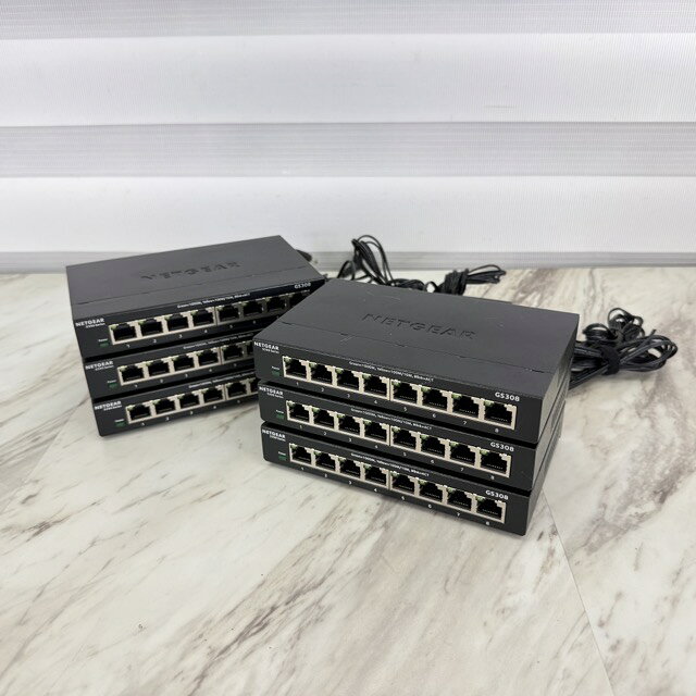 NETGEAR ネットギア GS308v3 スイッチ Switch ProSAFE LAN スイッチングハブ 6台 8ポート ネットワーク機器動作保証/517718