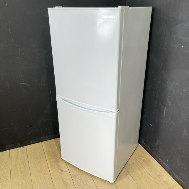 ノンフロン冷凍冷蔵庫 【展示品】動作保証 IRIS OHYAMA アイリスオーヤマ IRSD-14A-W 142L 2ドア 右開き 2023年製 【中古】 072016 / 21119