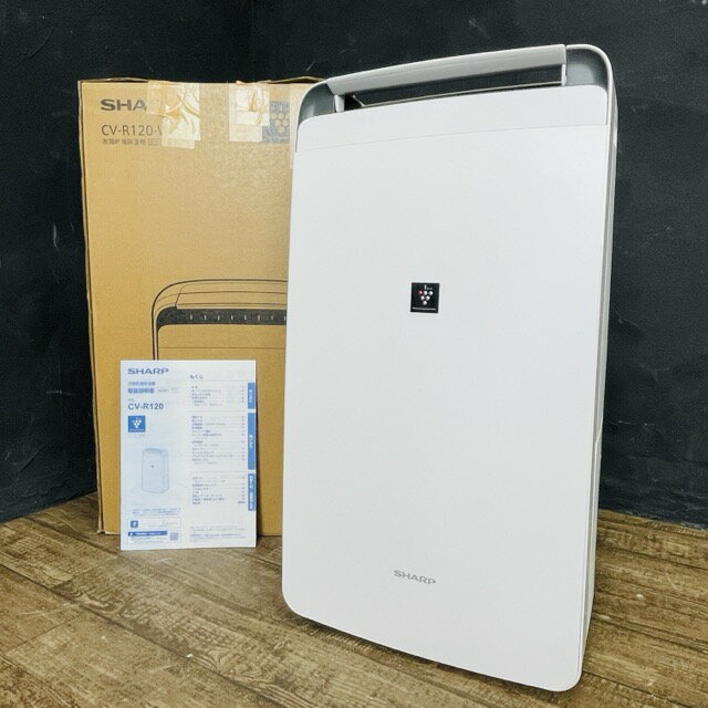 展示品 シャープ 衣類乾燥除湿機 【中古】 SHARP CV-R120-W 2024年製 プラズマクラスター コンプレッサー式 白 041028/22119