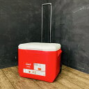 Coleman 2000027864 ホイールクーラー 60QT レッド/ホワイト クーラーボックス BOX 2輪キャスター付き コールマン キャンプ アウトド...